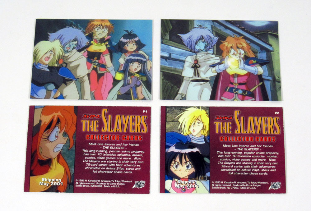 2001 Comic Images The Slayers Anime Promo Card Set (2) Nm/Mt