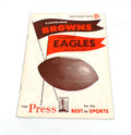 1954 Philadelphia Eagles at Cleveland Browns NFL Football Program 11-21-54