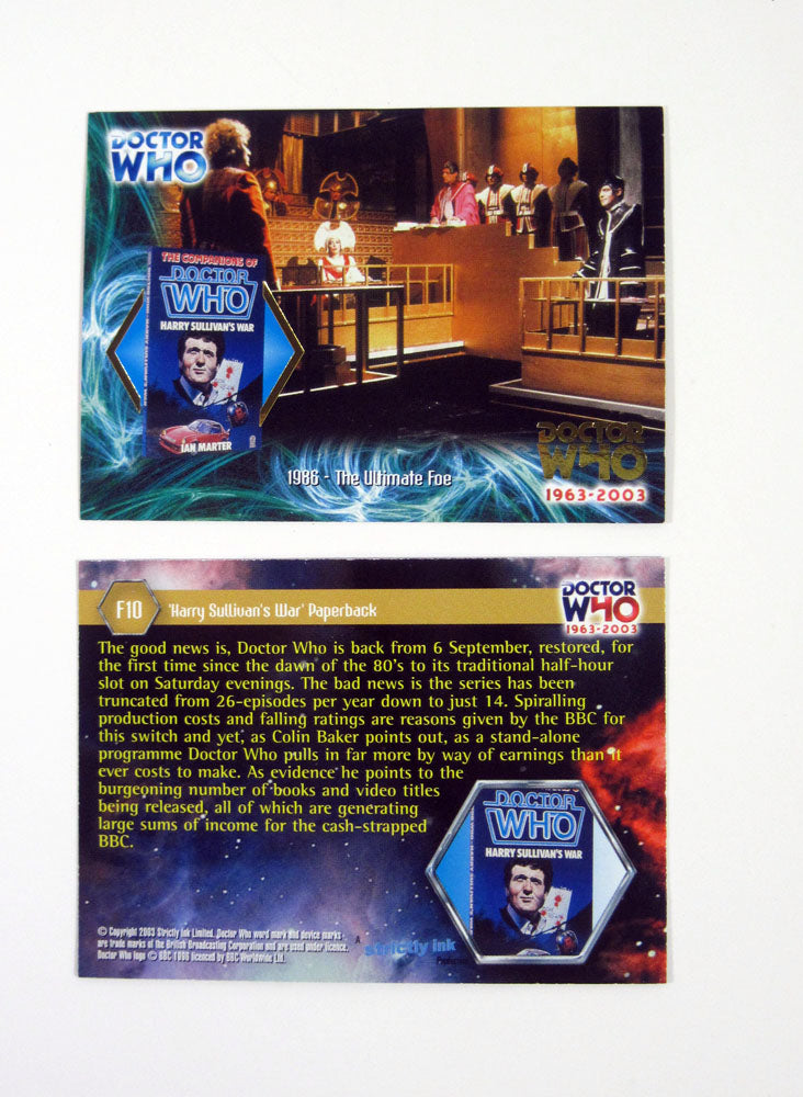 2005 Inkworks Doctor Who 1963-2003 Anniversary Merchandise Foil Card (F10)
