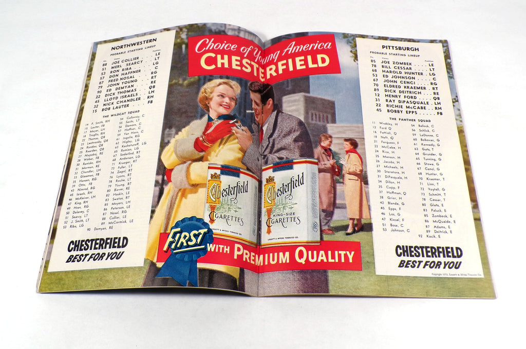 1953 Pittsburgh at Northwestern College Football Program 10-24-53 Pic2