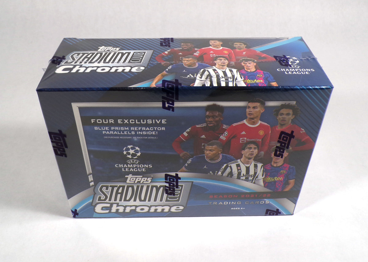 2021-22 Topps Chrome Stadium Club Soccer Mega Box Sealed (10 Packs)