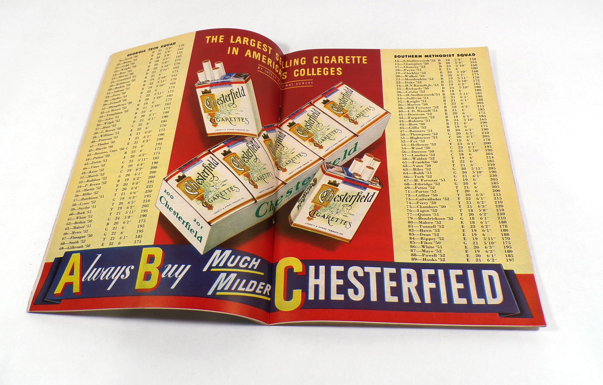Lot of (6) 1950 Georgia Tech at SMU College Football Programs 9-23-50 Pic2