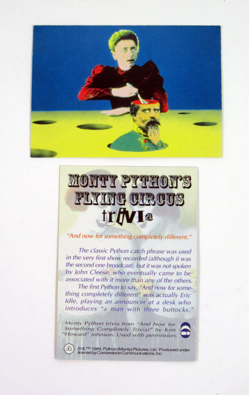1995 Cornerstone Monty Python's Flying Circus Trivia Card (T2) Nm/Mt