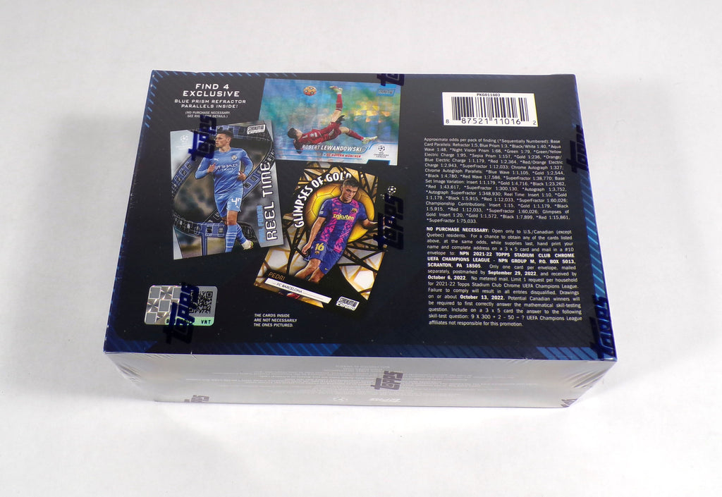 2021-22 Topps Chrome Stadium Club Soccer Mega Box Sealed (10 Packs) Pic2