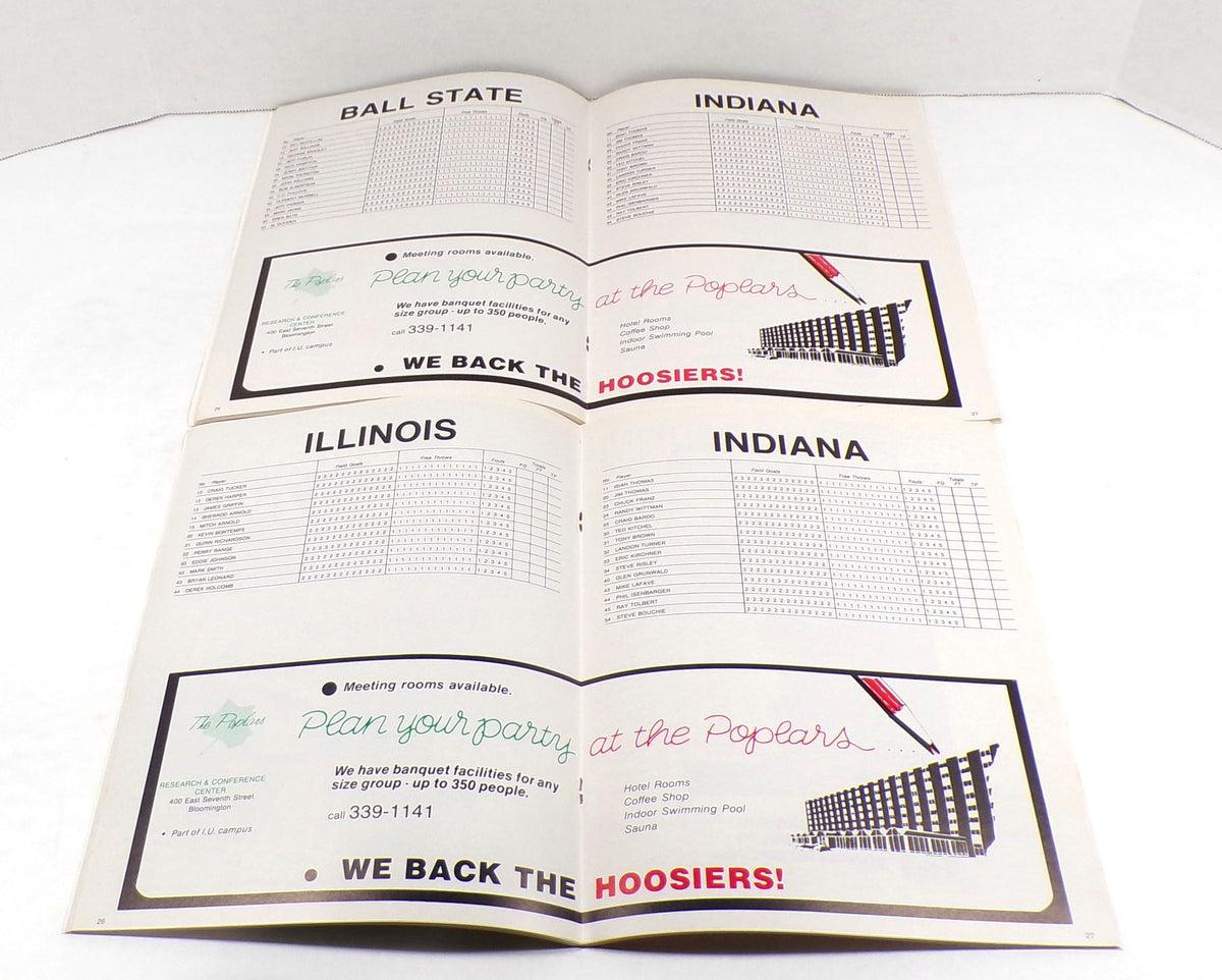 Lot of (2) Different 1982-83 Indiana College Basketball Programs National Champs Pic2