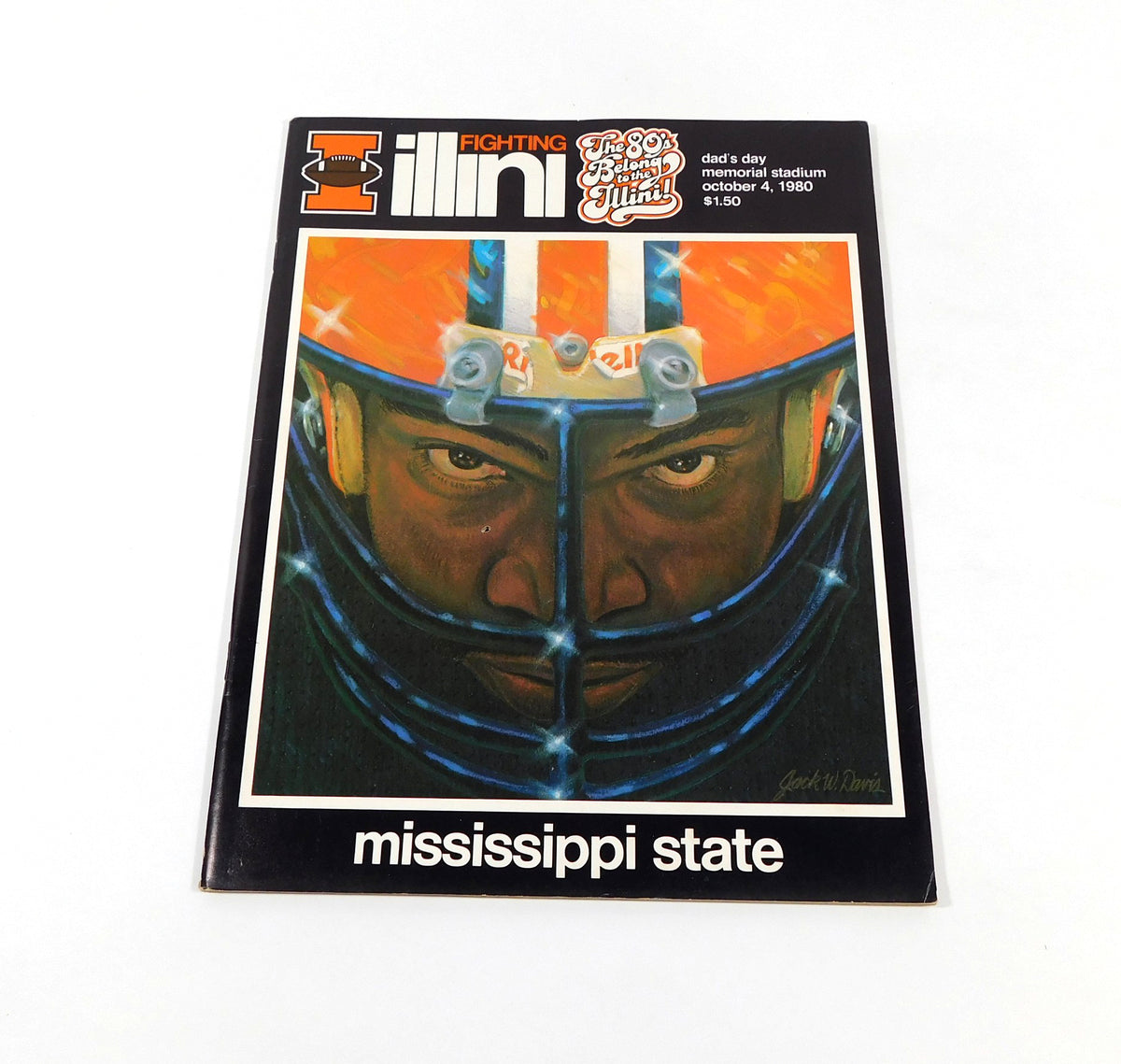 1980 Mississippi State at Illinois College Football Program 10-4-80