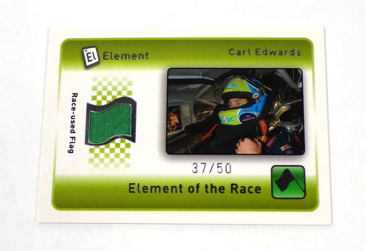 2009 Element Carl Edwards #ERGCE Element of the Race Green Flag NASCAR 37/50