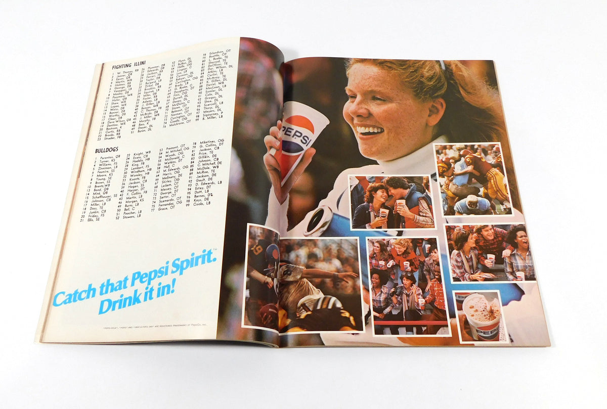 1980 Mississippi State at Illinois College Football Program 10-4-80 Pic2