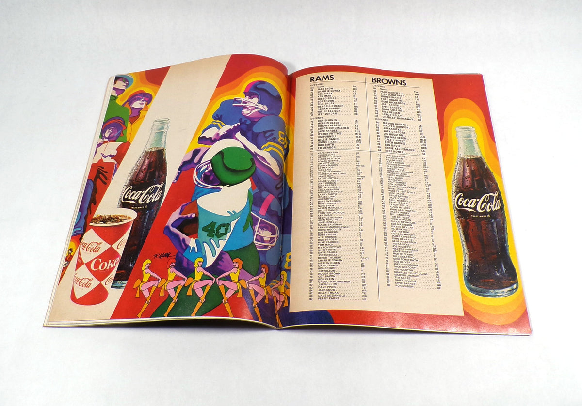 1969 Cleveland Browns at Los Angeles Rams NFL Football Program 8-16-69 Pic2