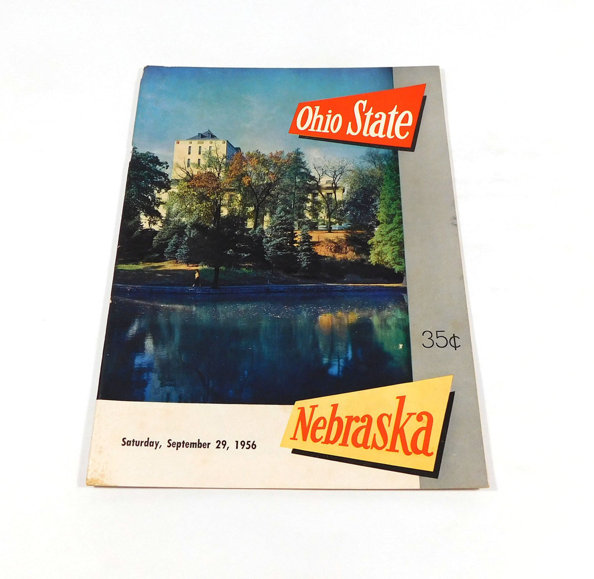 1956 Nebraska at Ohio State College Football Program 9-29-56