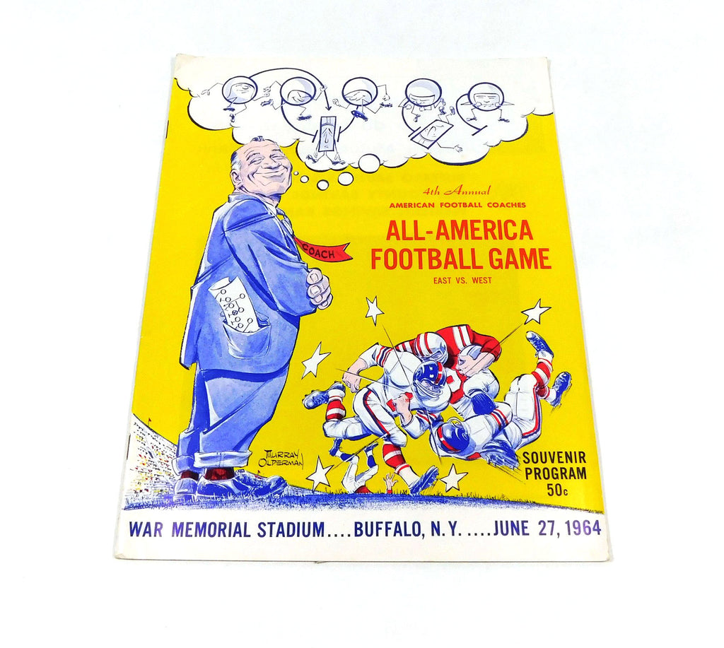 1964 East vs West All America Game College Football Program 6-27-64