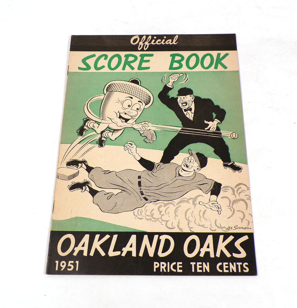 1951 Oakland Oaks vs Generic Opponent Minor League Baseball Score Book Program