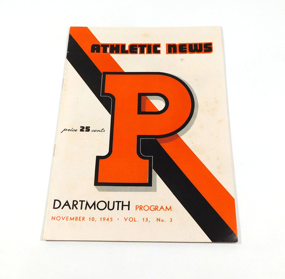 1945 Dartmouth at Princeton College Football Program 11-10-45