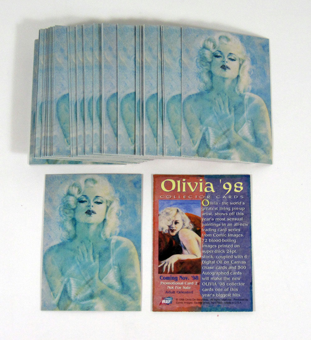 Lot of (50) 1998 Comic Images Olivia '98 Promo Card (#2) Nm/Mt