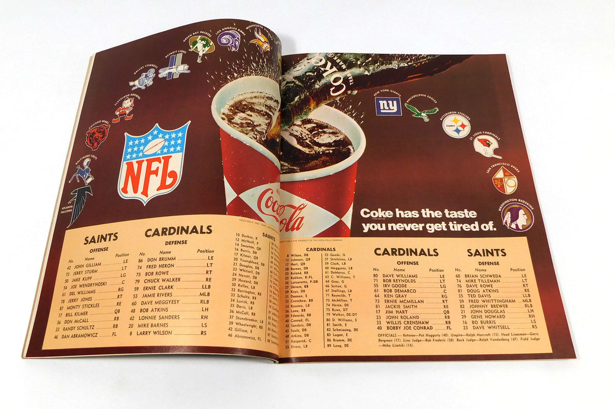 1968 New Orleans Saints at St. Louis Cardinals NFL Football Program 10-27-68 Pic2