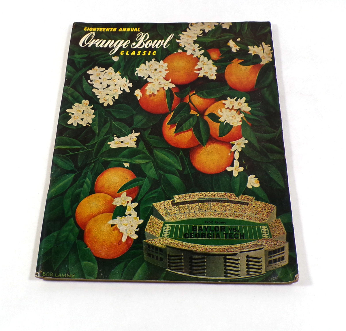 1952 Baylor vs Georgia Tech Orange Bowl College Football Program 1-1-52 DA069624