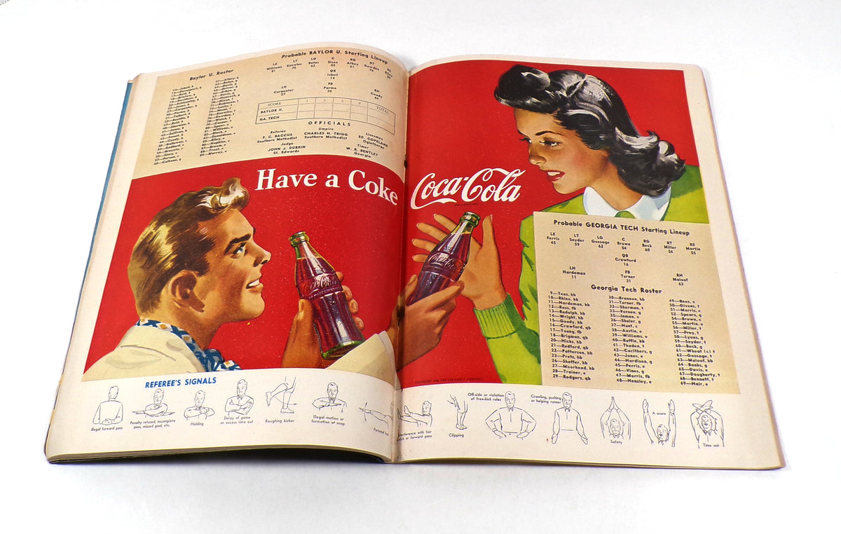 1952 Baylor vs Georgia Tech Orange Bowl College Football Program 1-1-52 DA069624 Pic2