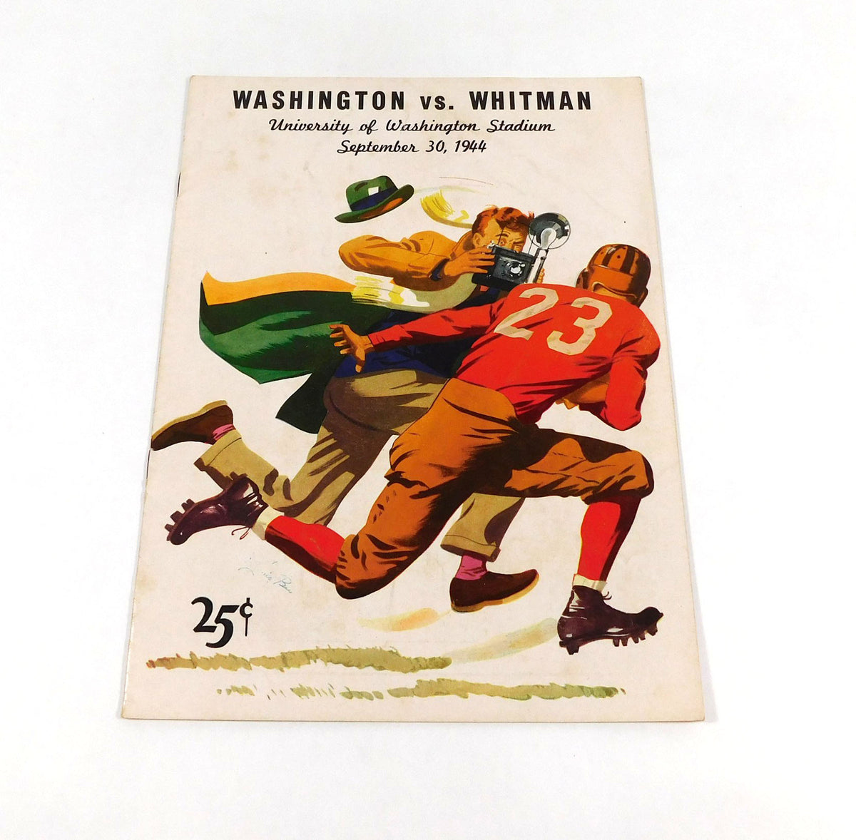 1944 Whitman at Washington College Football Program 9-30-44