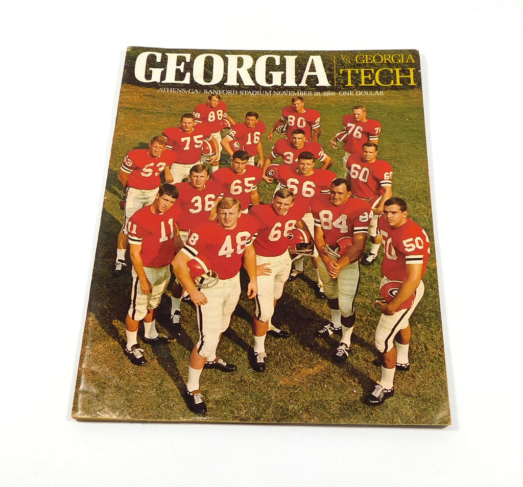 1966 Georgia Tech at Georgia College Football Program 11-26-66