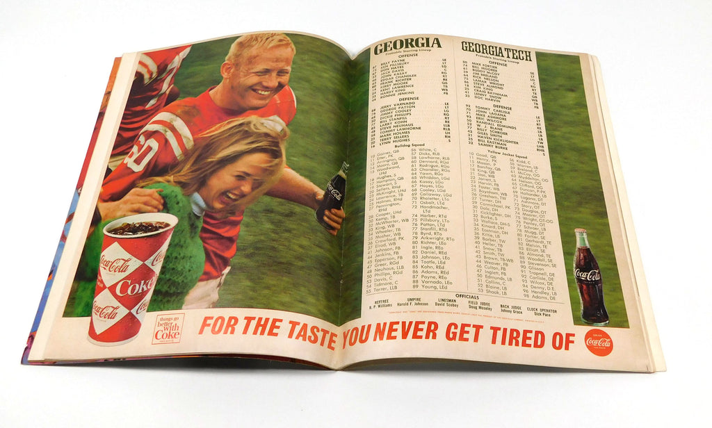 1966 Georgia Tech at Georgia College Football Program 11-26-66 Pic2