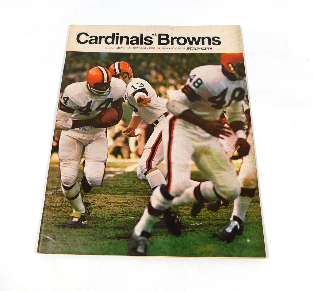 1968 Cleveland Browns at St. Louis Cardinals NFL Football Program 12-14-68