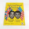 1950 Randolph Turpin vs Tommy Yarosz International Boxing Program 12-12-50
