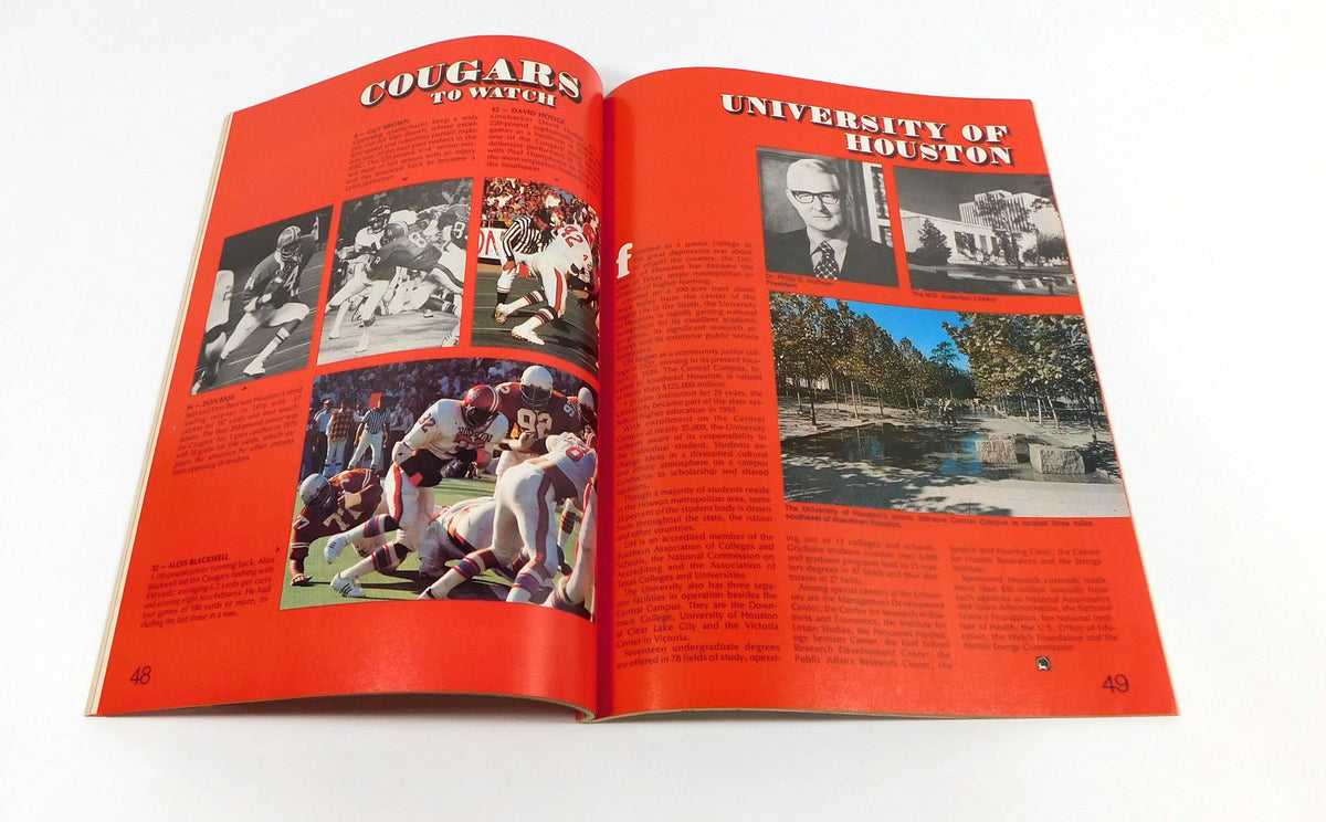 1977 Houston vs Maryland  Cotton Bowl College Football Program 1-1-77 Pic2