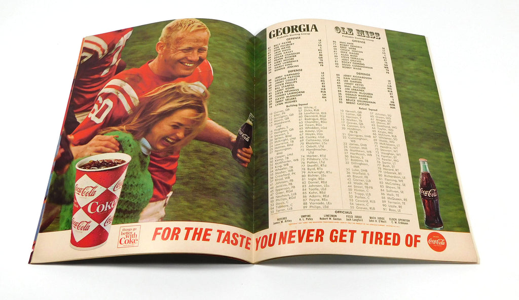 1966 Mississippi at Georgia College Football Program 10-8-66 Pic2