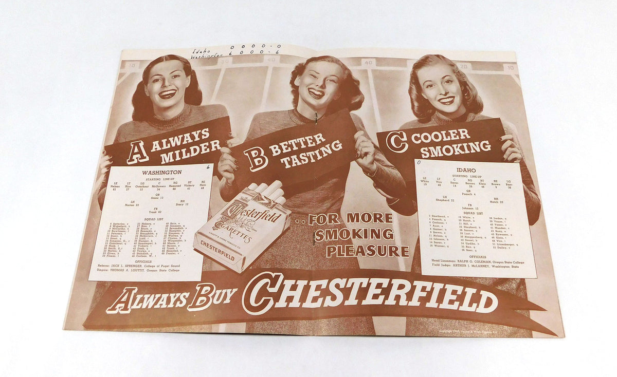 1945 Idaho at Washington College Football Program 11-17-45 Pic2
