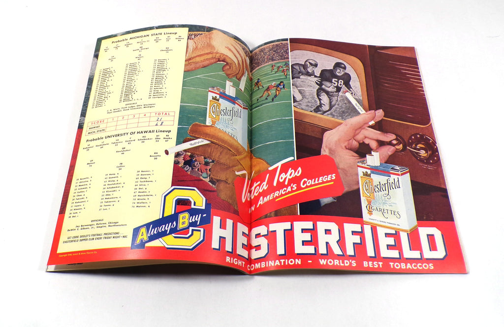 1948 Hawaii at Michigan State College Football Program 10-2-48 Pic2