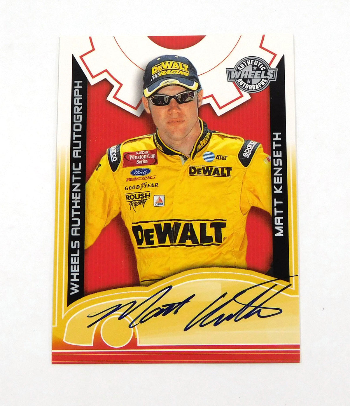2003 Wheels High Gear Matt Kenseth #28 NASCAR Racing On Card Auto