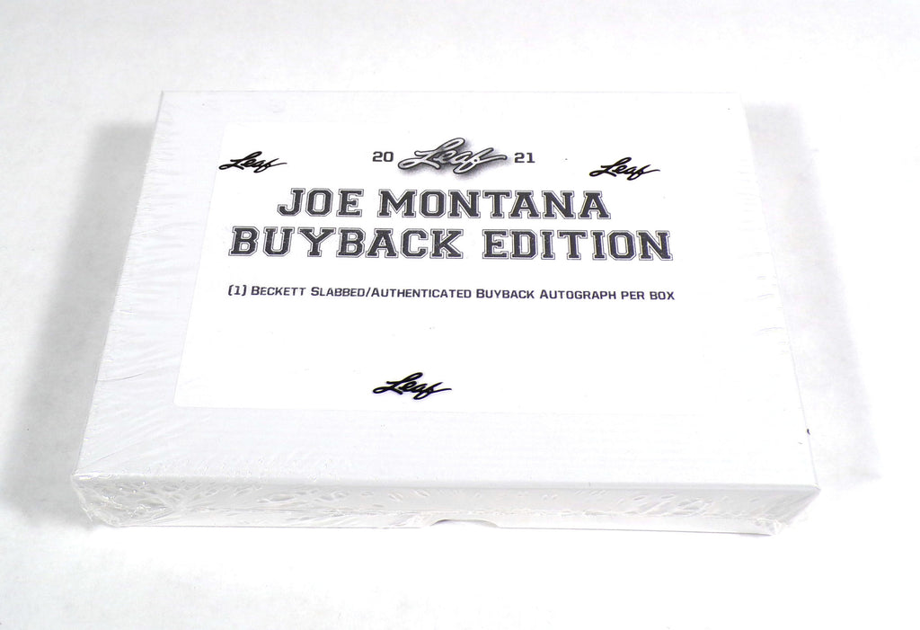 2021 Leaf Joe Montana Football Buyback Edition Box Sealed (1 Slabbed Card)
