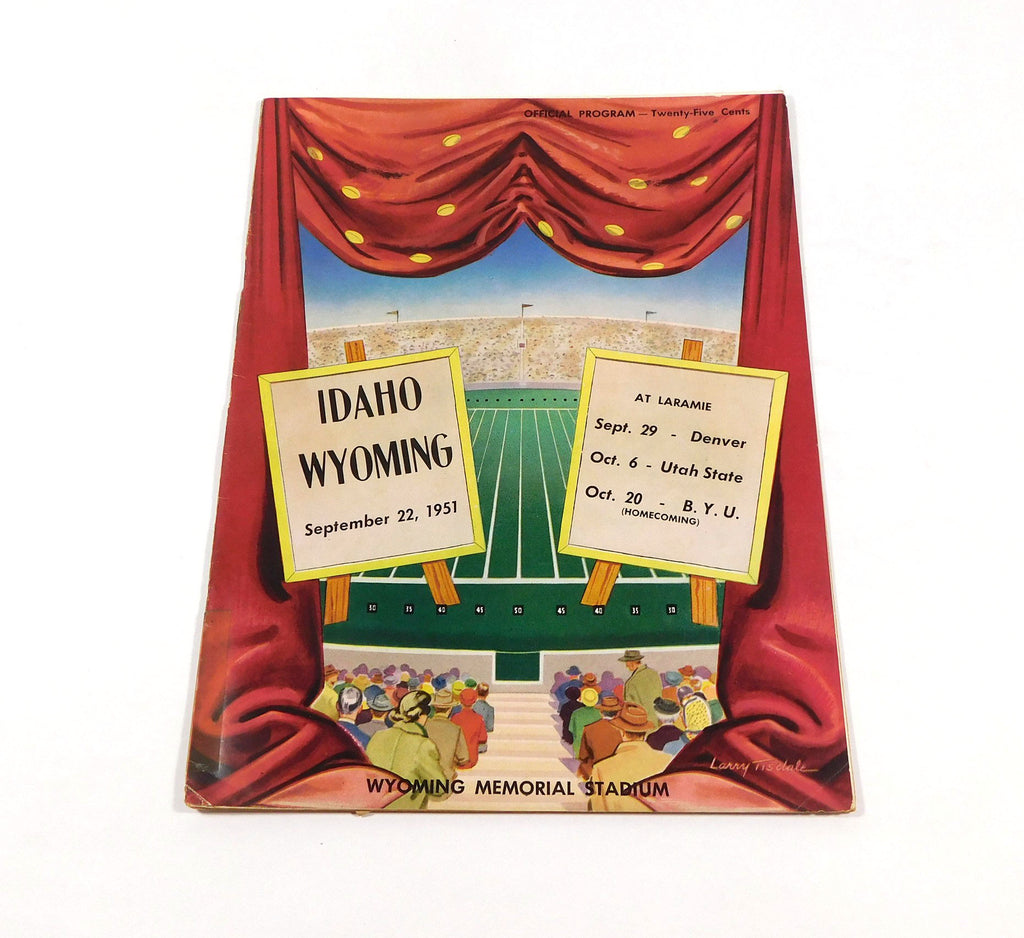 1951 Idaho at Wyoming College Football Program 9-22-51