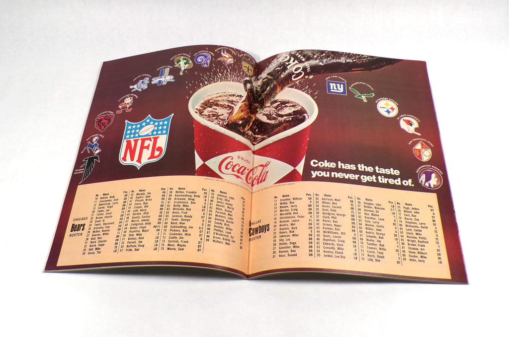 1968 Dallas Cowboys vs Chicago Bears NFL Football's Greatest Weekend Program Pic2