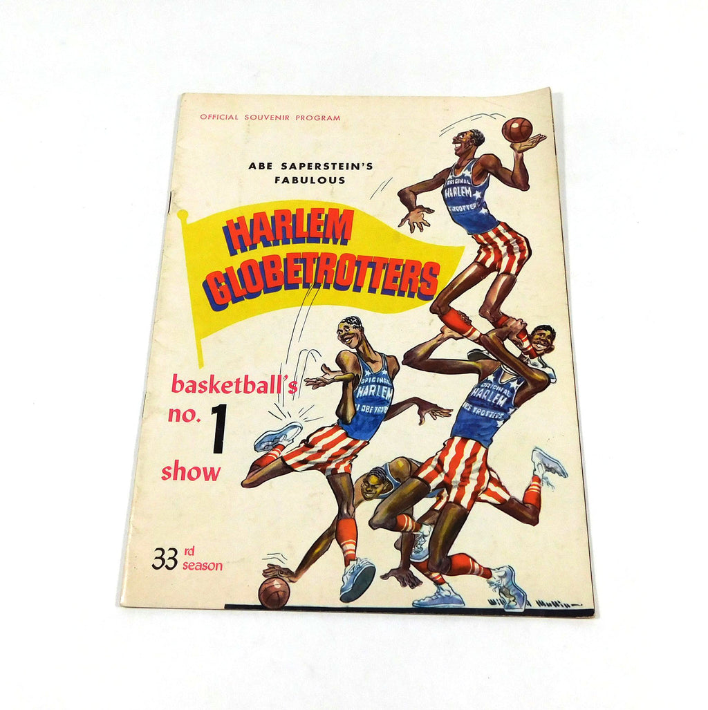 1959-60 Harlem Globetrotters Basketball Program 33rd Season