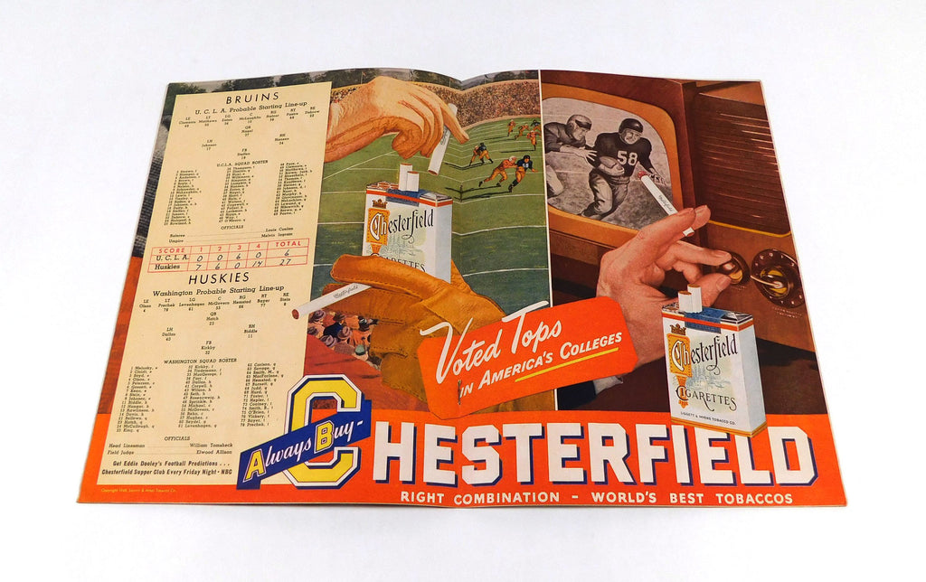 1948 UCLA at Washington College Football Program 10-9-48 Pic2