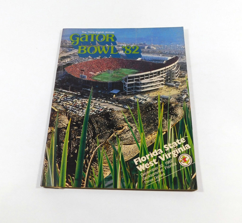 1982 Florida State vs West Virginia Gator Bowl Football Program 12-30-82