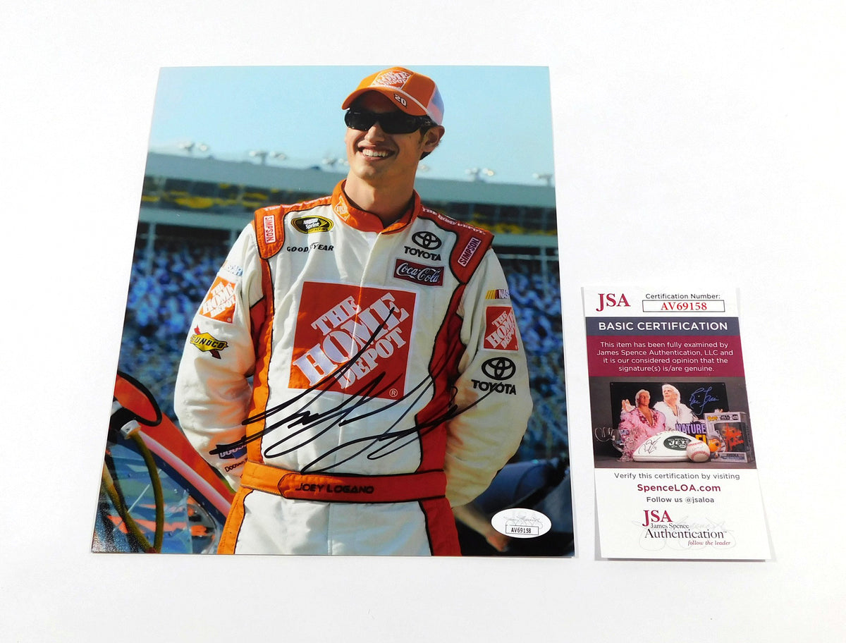 Joey Logano Signed 8 x 10 Color Photo NASCAR JSA Auto AV69158