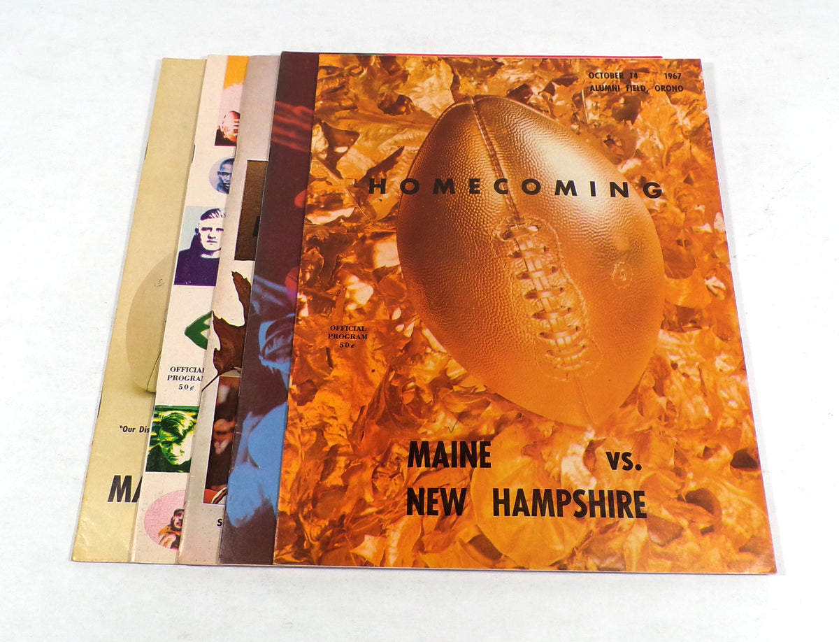 Lot of (5) Different 1967 Maine College Football Programs