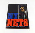 1975-76 San Antonio Spurs at New York Nets ABA Basketball Program Black Cover
