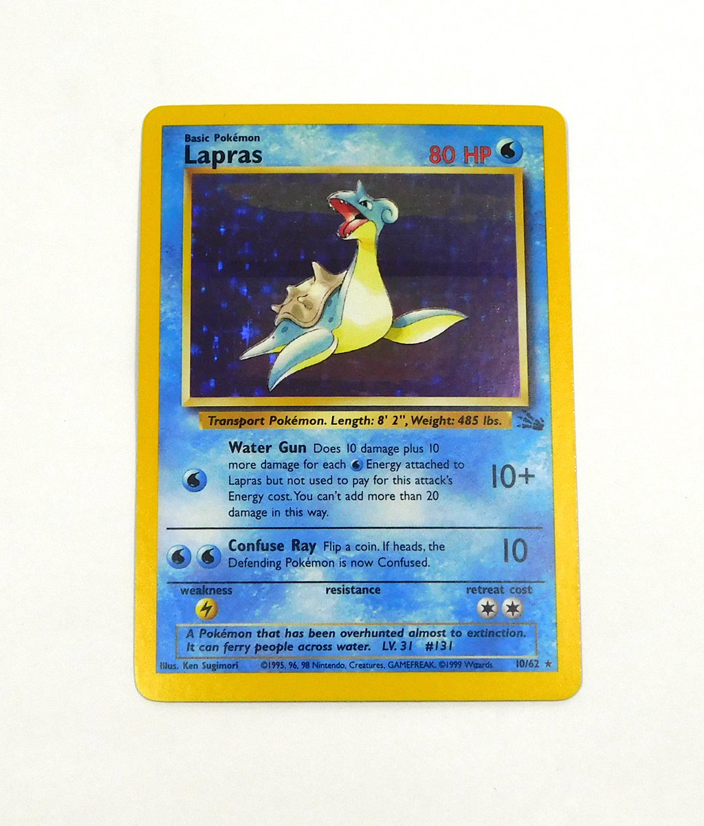 Pokemon Fossil Lapras Holo 10/62 DA047188