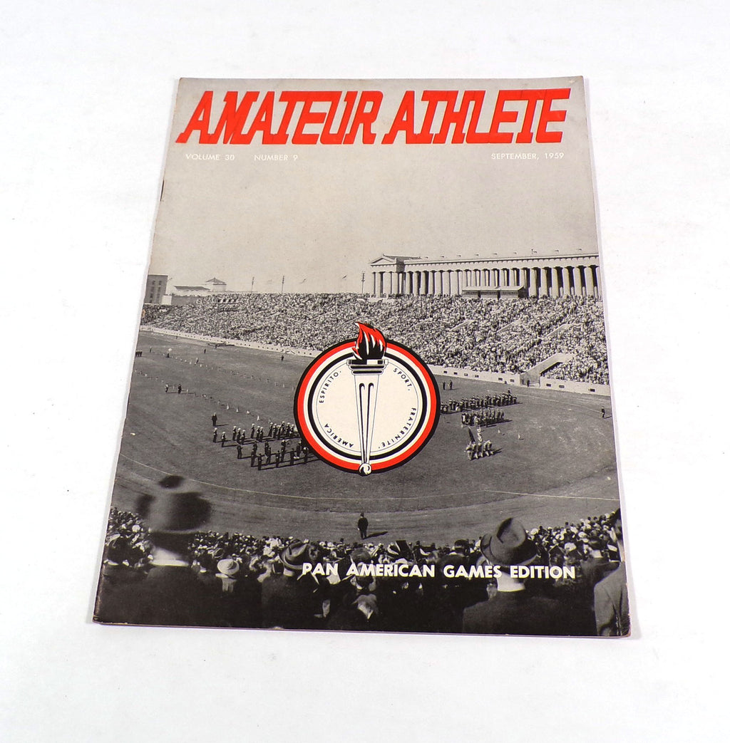 1959 Amateur Athlete Volume 30 Number 9 Sports Program (September)