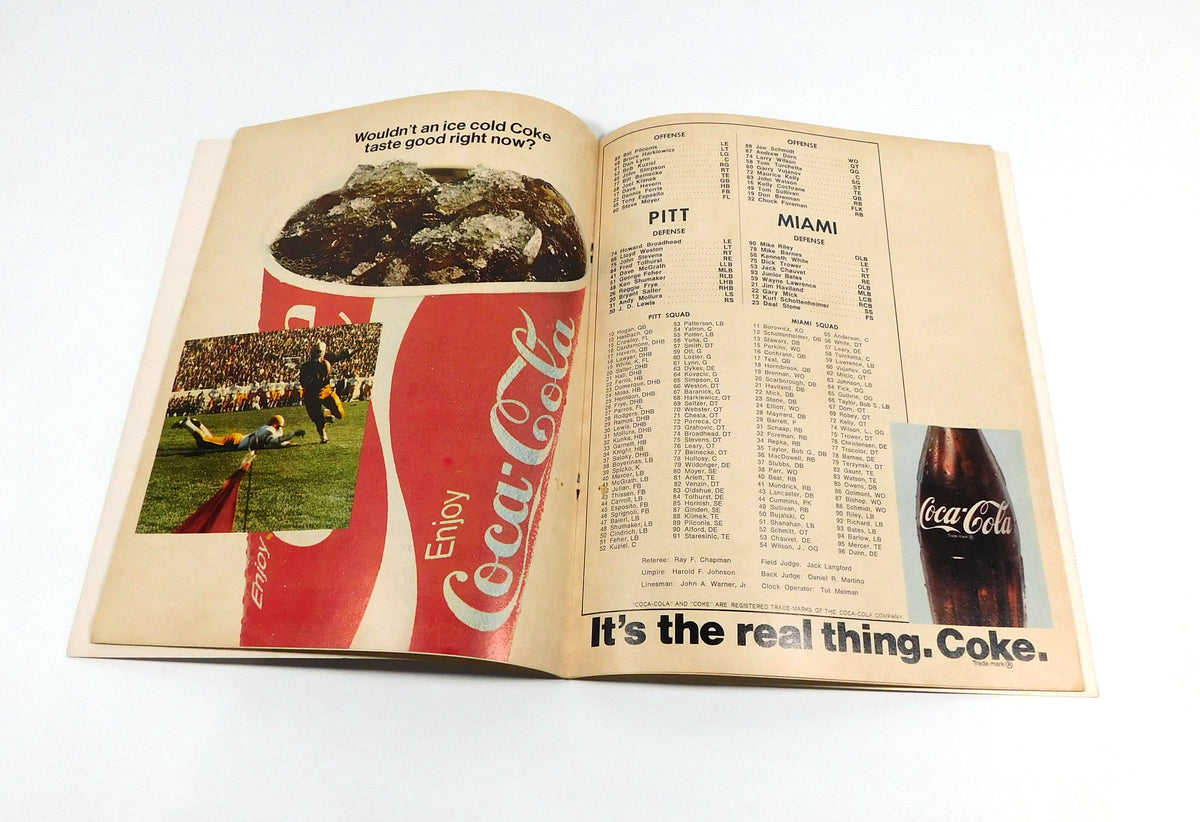 1970 Miami Florida at Pittsburgh College Football Program 10-24-70 DA061414 Pic2