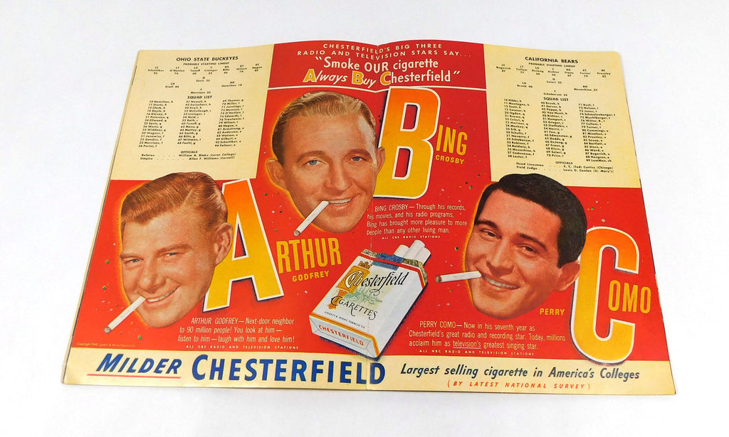1950 Ohio State vs California Rose Bowl College Football Program 1-1-50 DA068477 Pic2