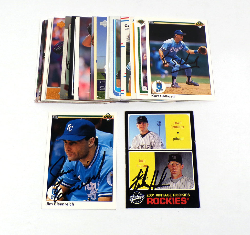 Lot of (28) Different 1983-2008 Colorado Rockies Signed Cards Autos Upper Deck++