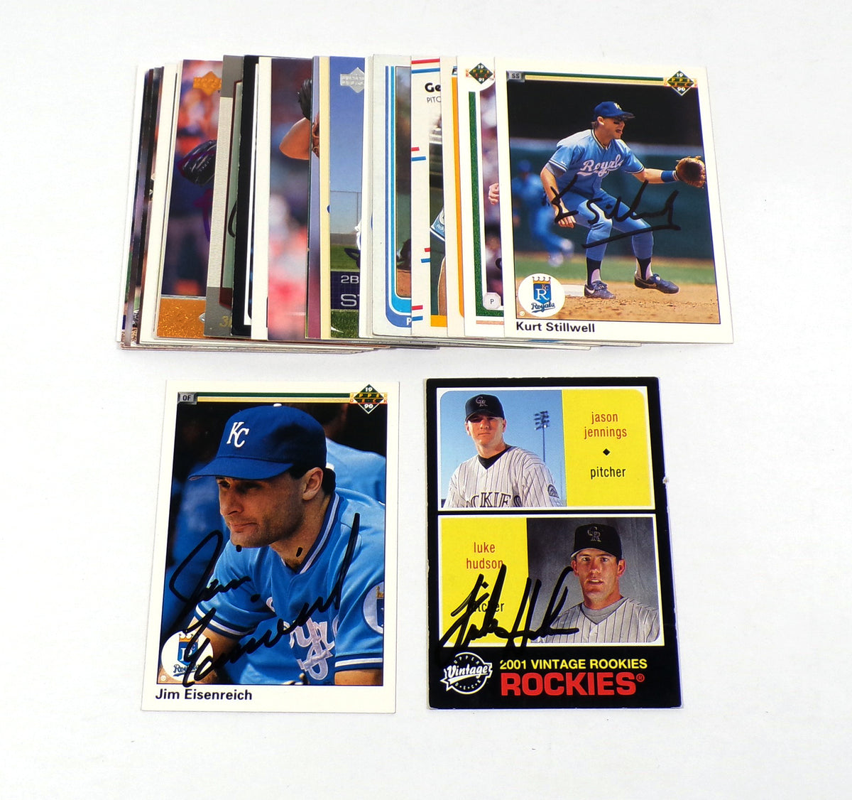 Lot of (28) Different 1983-2008 Colorado Rockies Signed Cards Autos Upper Deck++