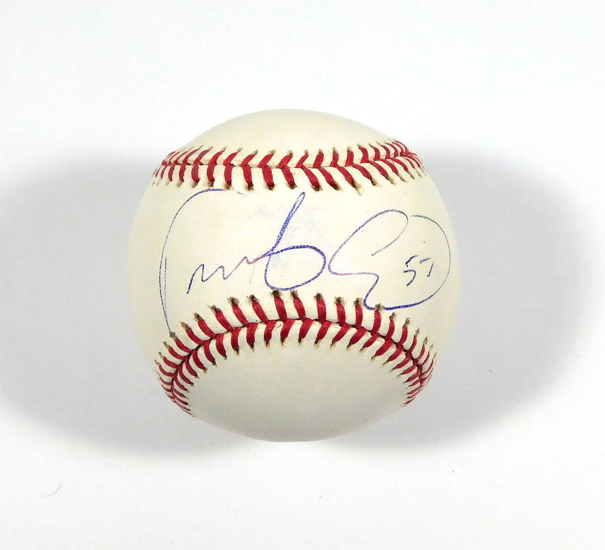 Fausto Carmona Signed Official OMLB Baseball Auto