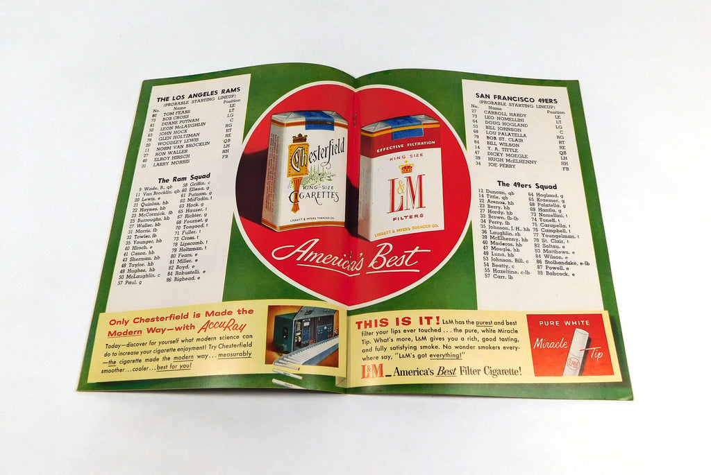 1955 San Francisco 49ers at Los Angeles Rams NFL Football Program 11-6-55 Pic2