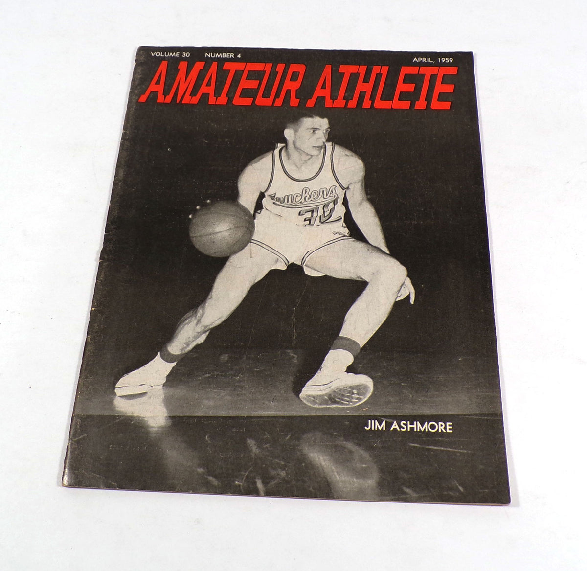 1959 Amateur Athlete Volume 30 Number 4 Football Program (April)