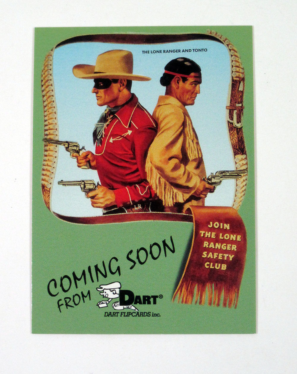 1997 Dart Flipcards The Lone Ranger Hi-Yo Silver Promo Card (P2) Nm/Mt Pic2